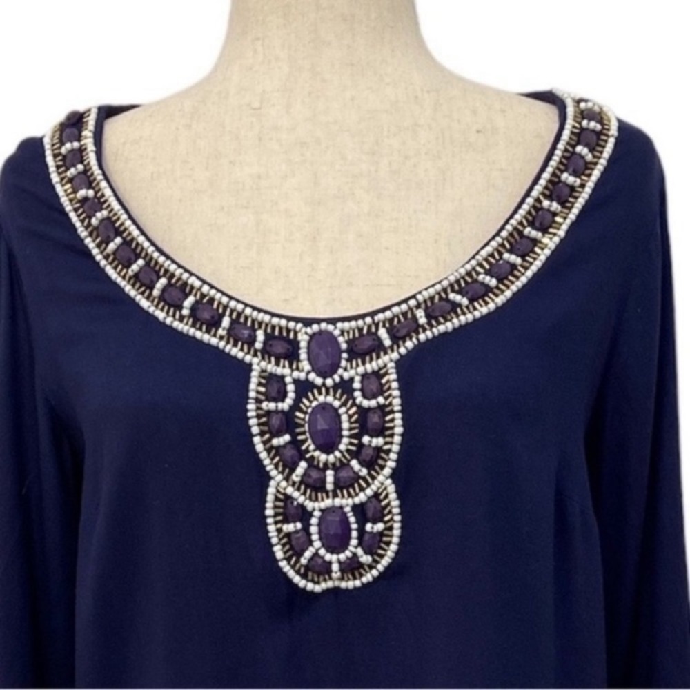 Lilly Pulitzer Sarah Beaded Tunic Dress | Sz M - Picture 9 of 14